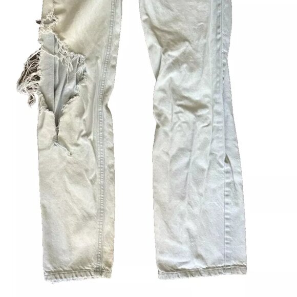 Wild Fable Women's High-Rise 90s Relaxed Straight Dad Jeans Size 2 Light Blue - Picture 3 of 7